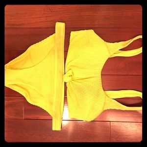 yellow bathing suit
